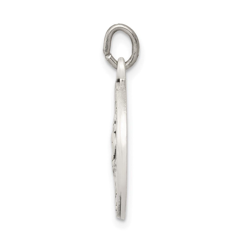 Sterlingsilber Antikisiert St. Christopher Medaille