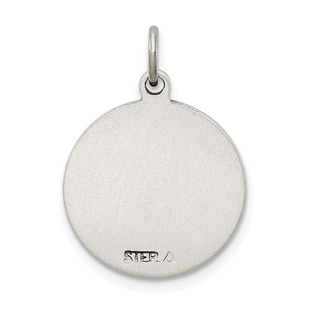 Sterlingsilber Antikisiert St. Christopher Medaille