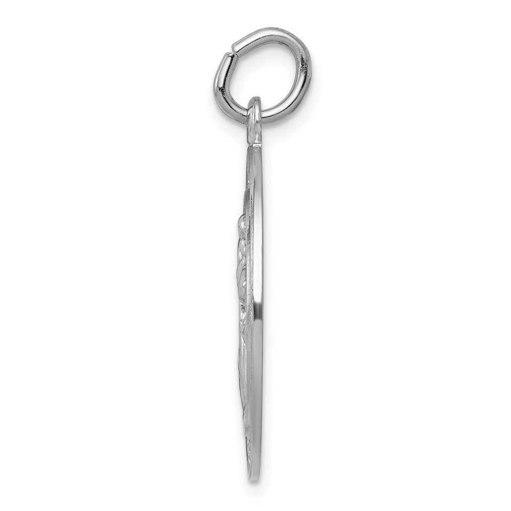 Sterlingsilber Rhodiniert Saint Christopher Medaille