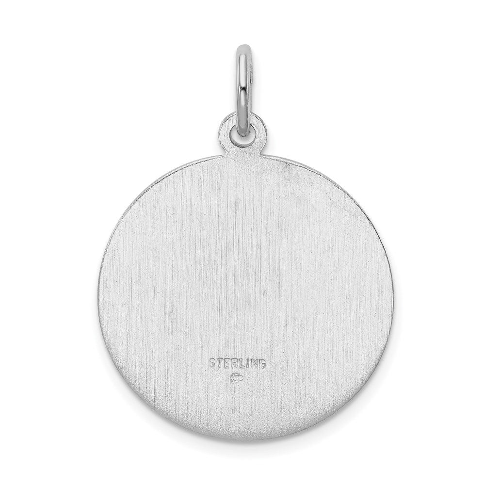 Sterlingsilber Rhodiniert Saint Christopher Medaille