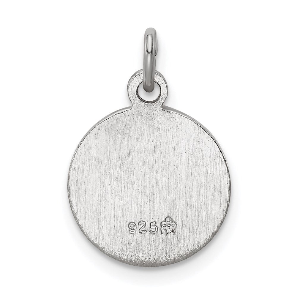 Sterlingsilber Rhodiniert Saint Christopher Medaille