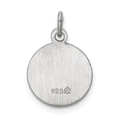 Sterlingsilber Rhodiniert Saint Christopher Medaille