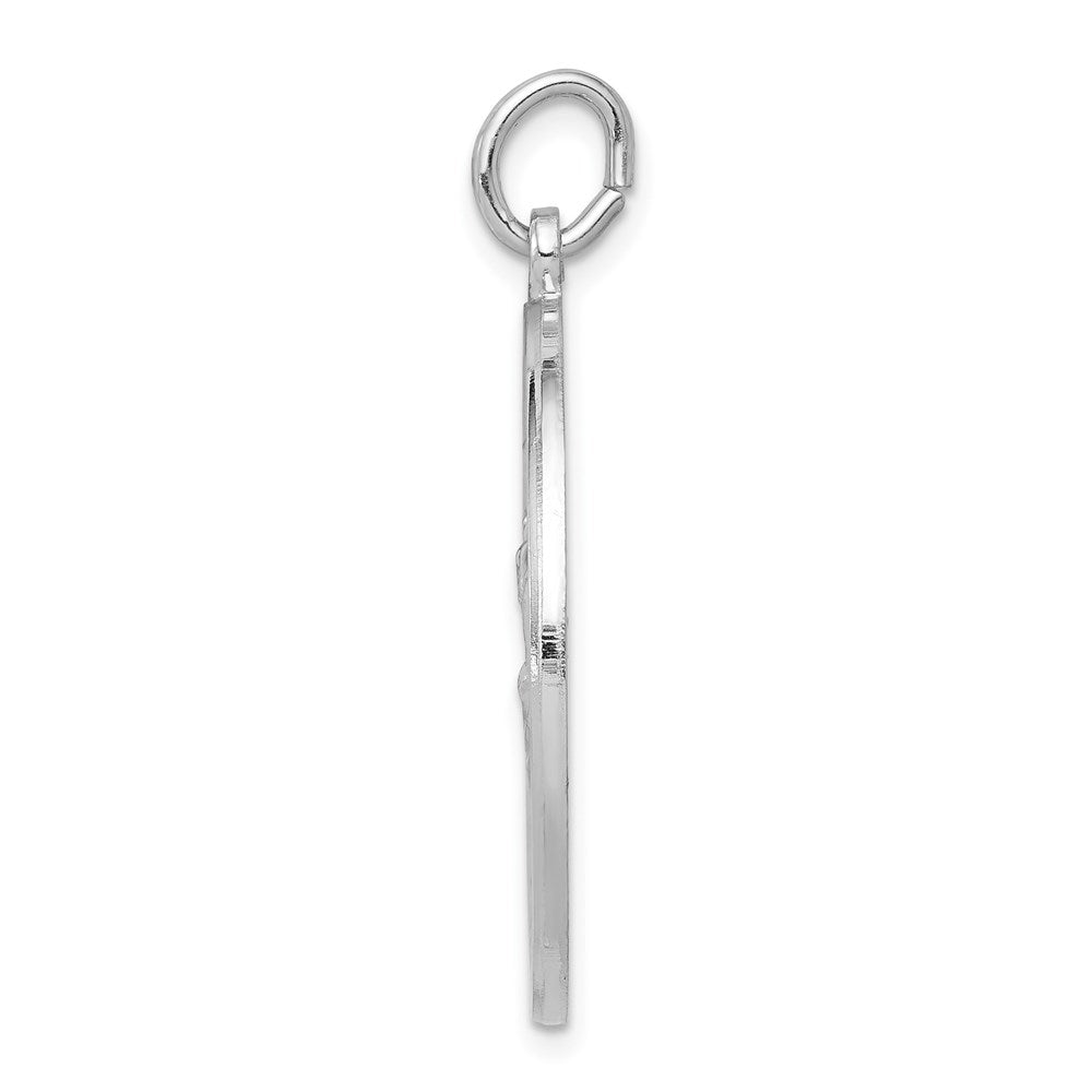 Sterlingsilber Rhodiniert Saint Christopher Medaille