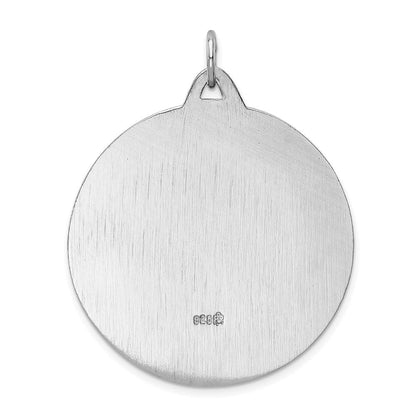 Sterlingsilber Rhodiniert Saint Christopher Medaille