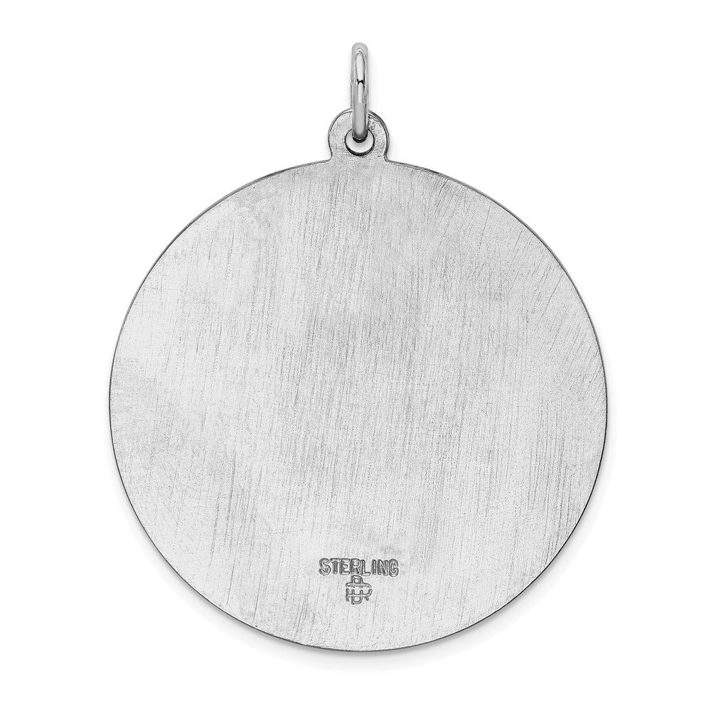 Sterlingsilber Rhodiniert Saint Christopher Medaille