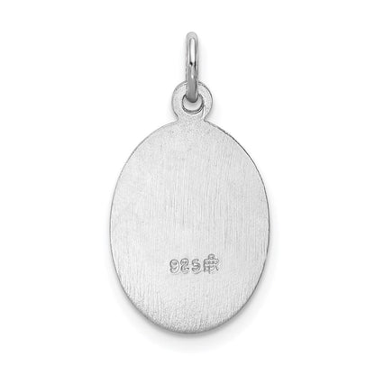 Sterlingsilber Rhodiniert Saint Christopher Medaille