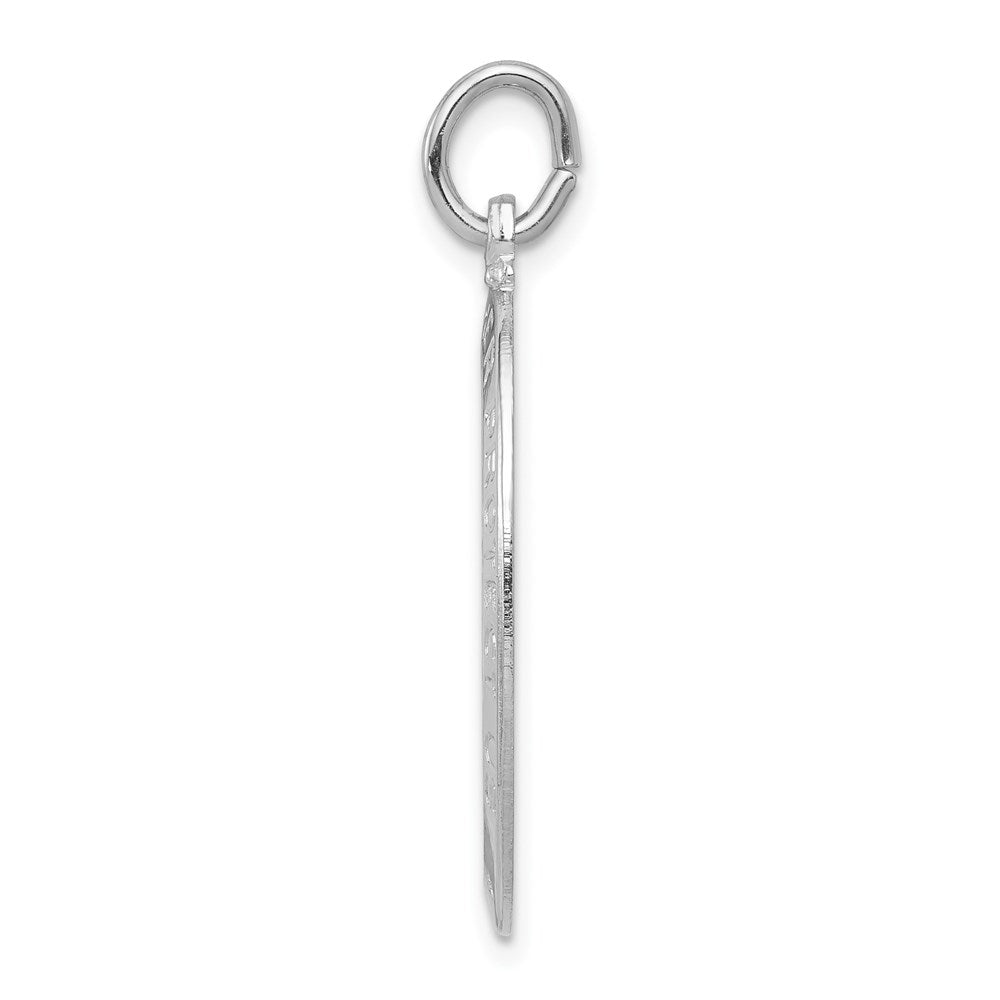 Sterlingsilber Rhodiniert Saint Christopher Medaille