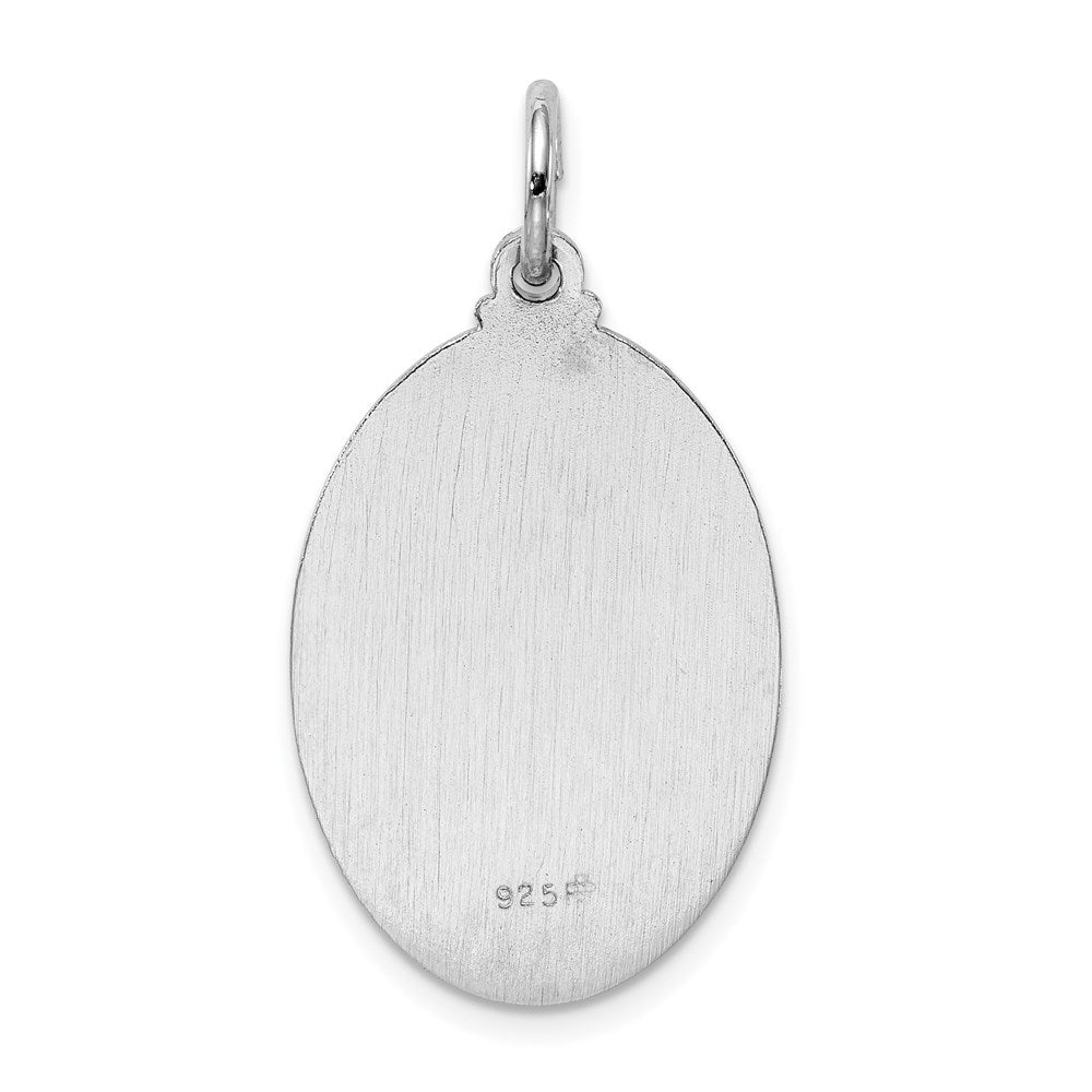 Sterlingsilber Rhodiniert Saint Christopher Medaille