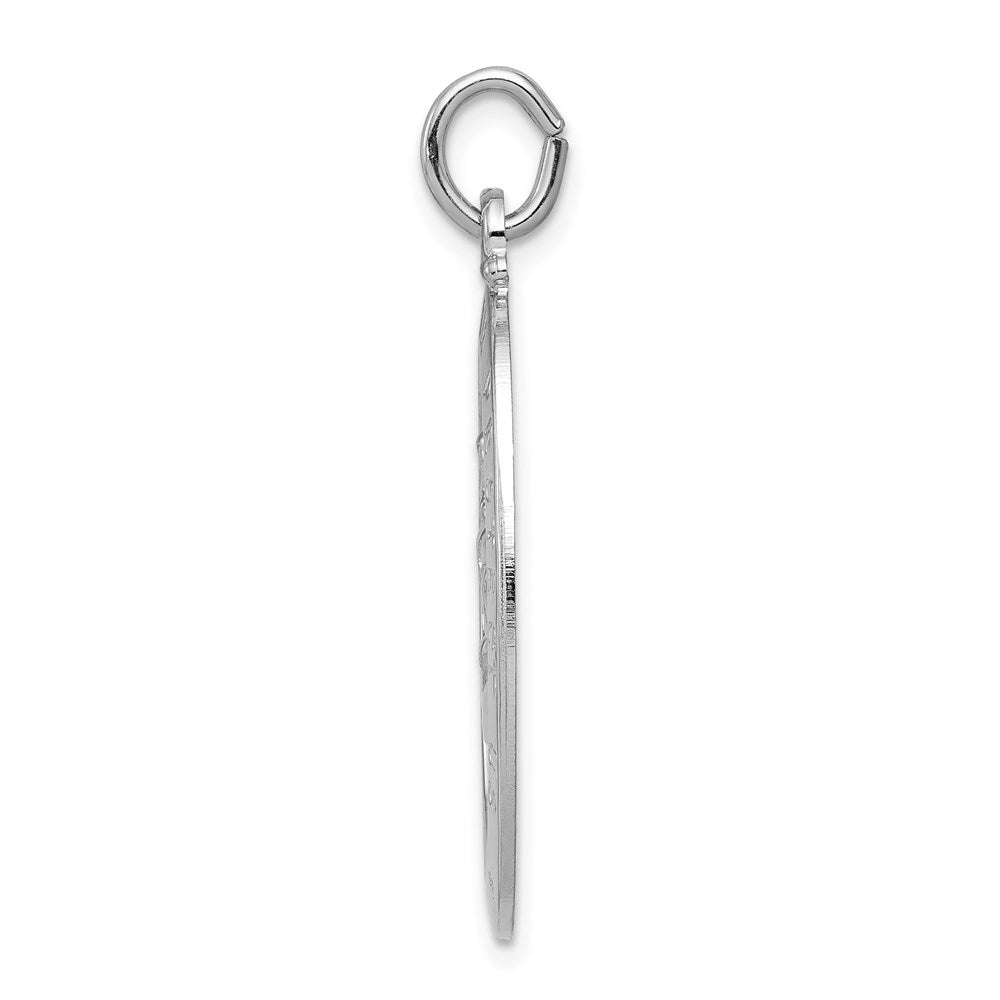 Sterlingsilber Rhodiniert Saint Christopher Medaille