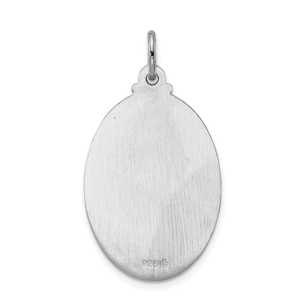 Sterlingsilber Rhodiniert Saint Christopher Medaille