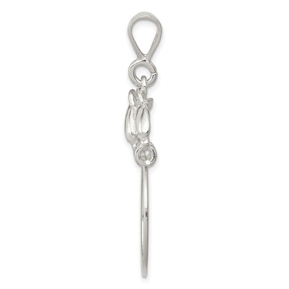 Sterlingsilber Delfin Charm Halter