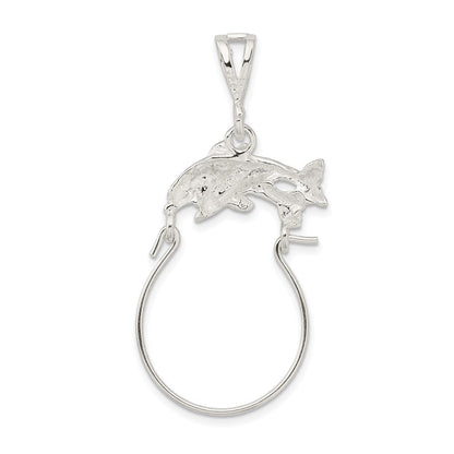 Sterlingsilber Delfin Charm Halter