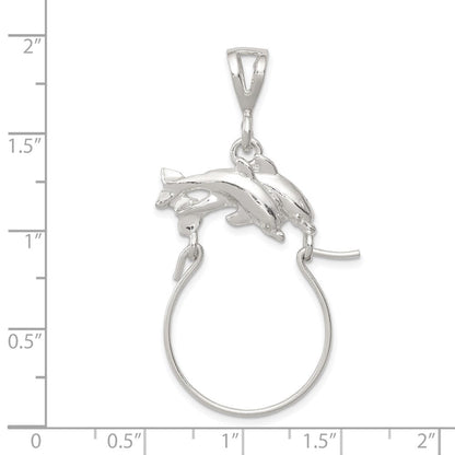 Sterlingsilber Delfin Charm Halter