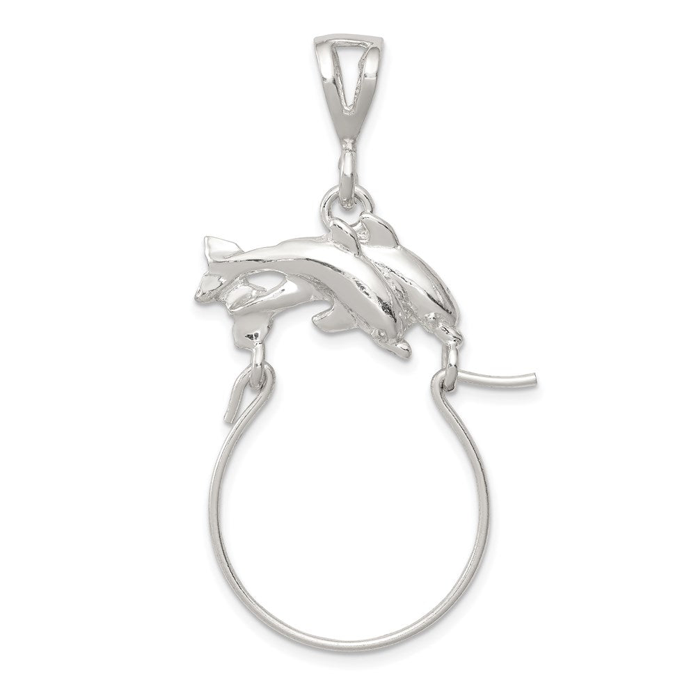 Sterlingsilber Delfin Charm Halter