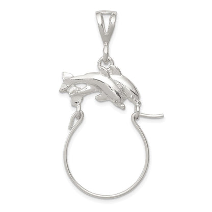 Sterlingsilber Delfin Charm Halter
