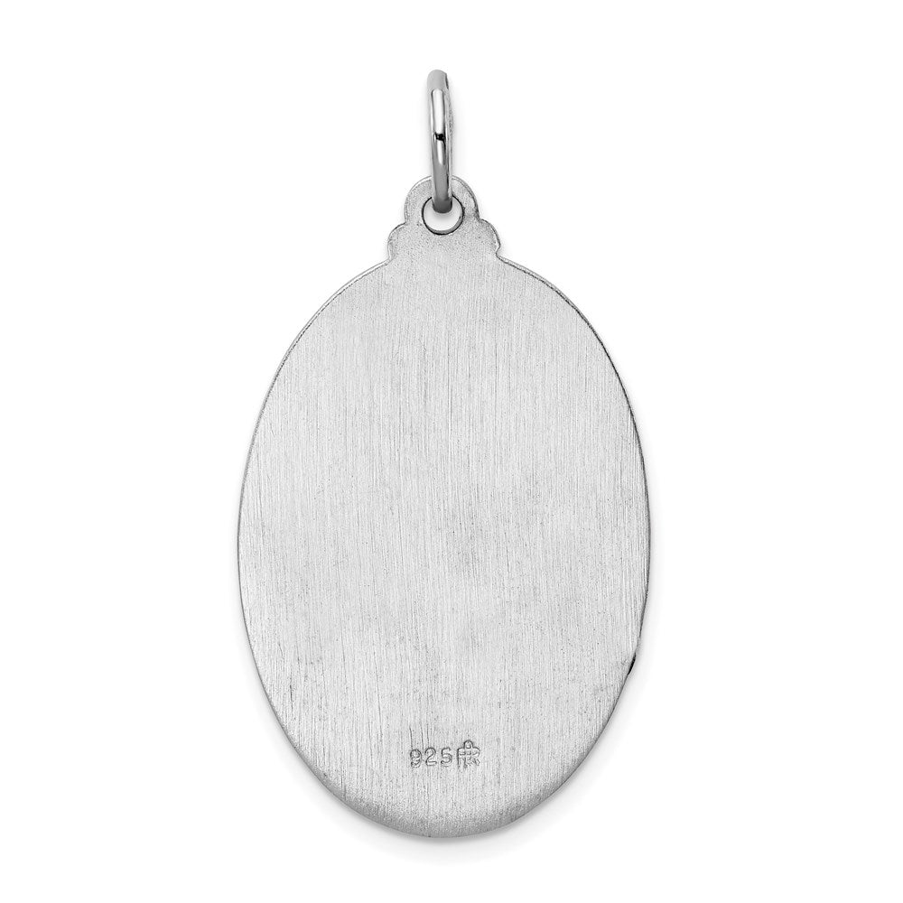 Sterlingsilber Rhodiniert Saint Christopher Medaille