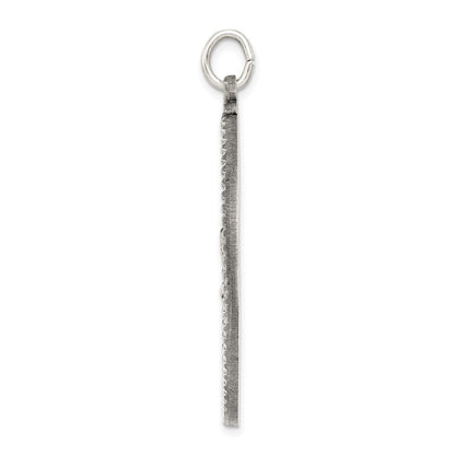 Sterlingsilber Antikisiert Saint Christopher Medaille