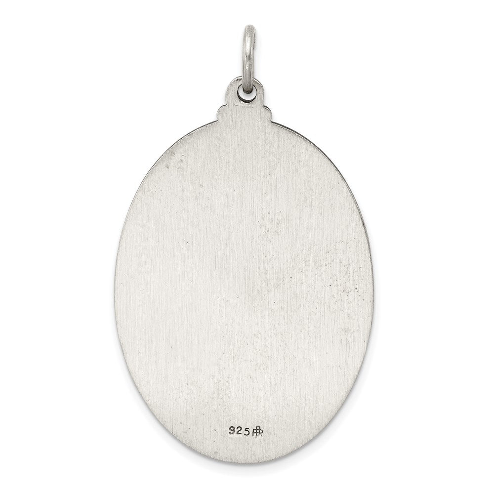 Sterlingsilber Antikisiert Saint Christopher Medaille