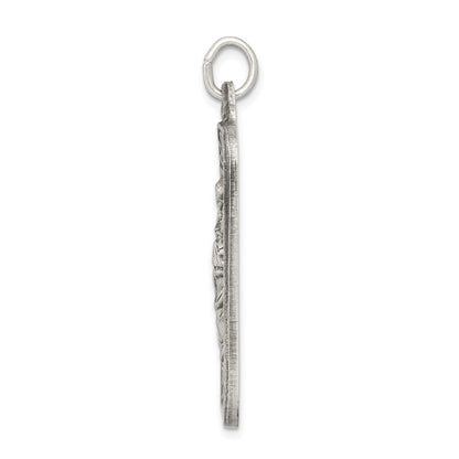 Sterlingsilber Antikisiert Saint Christopher Medaille