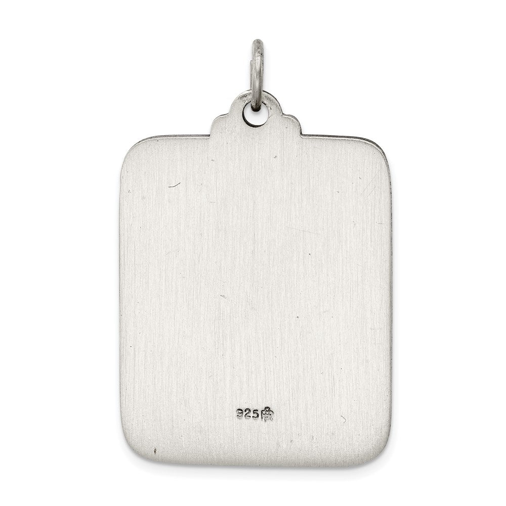 Sterlingsilber Antikisiert Saint Christopher Medaille