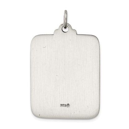 Sterlingsilber Antikisiert Saint Christopher Medaille