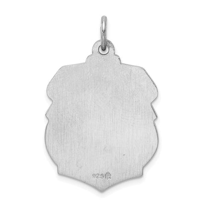 Sterlingsilber Rhodiniert Saint Michael Abzeichen Medaille