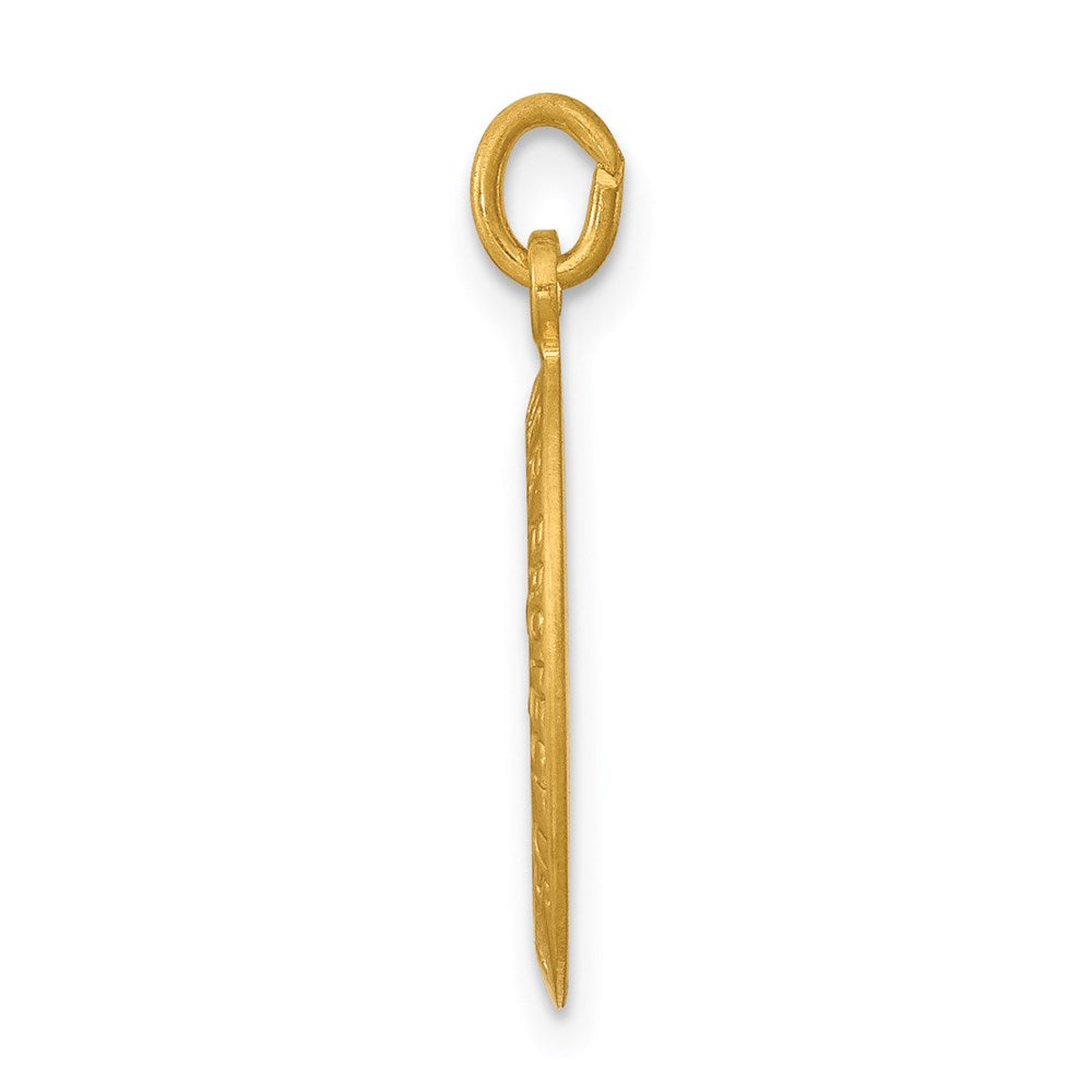 Sterlingsilber 24K Vergoldet Saint Christopher Medaille