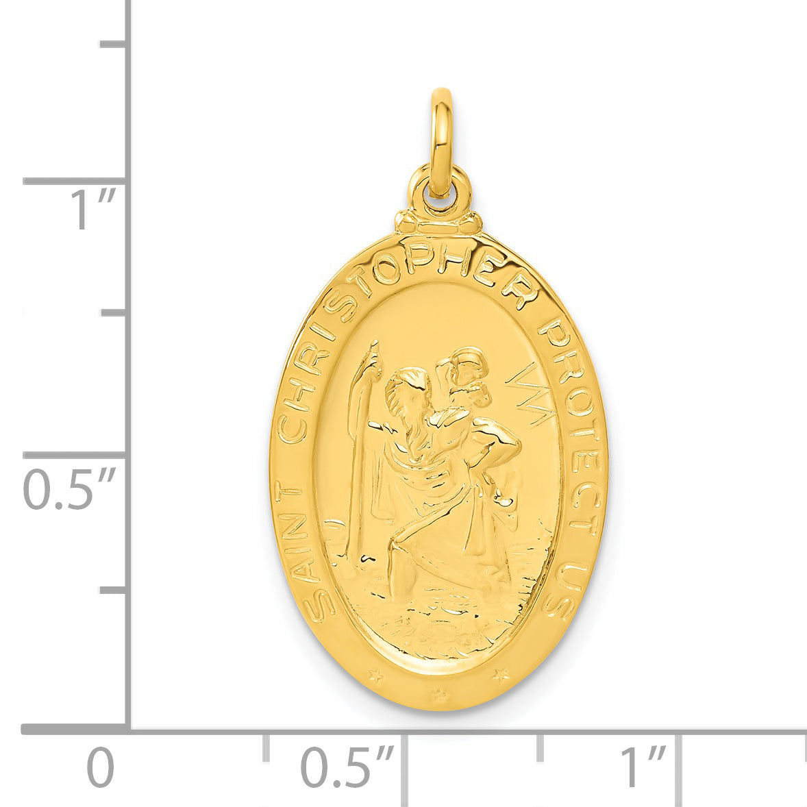 Sterlingsilber 24K Vergoldet Saint Christopher Basketball Medaille Anhänger