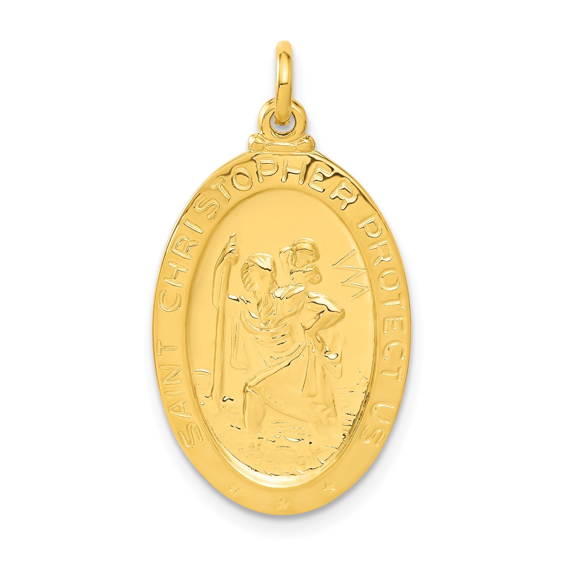 Sterlingsilber 24K Vergoldet Saint Christopher Basketball Medaille Anhänger