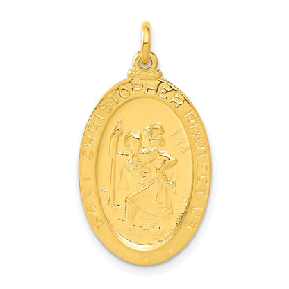Sterlingsilber 24K Vergoldet Saint Christopher Basketball Medaille Anhänger