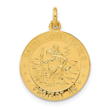 Sterlingsilber 24K Vergoldet Basketball St. Christopher Medaille Anhänger
