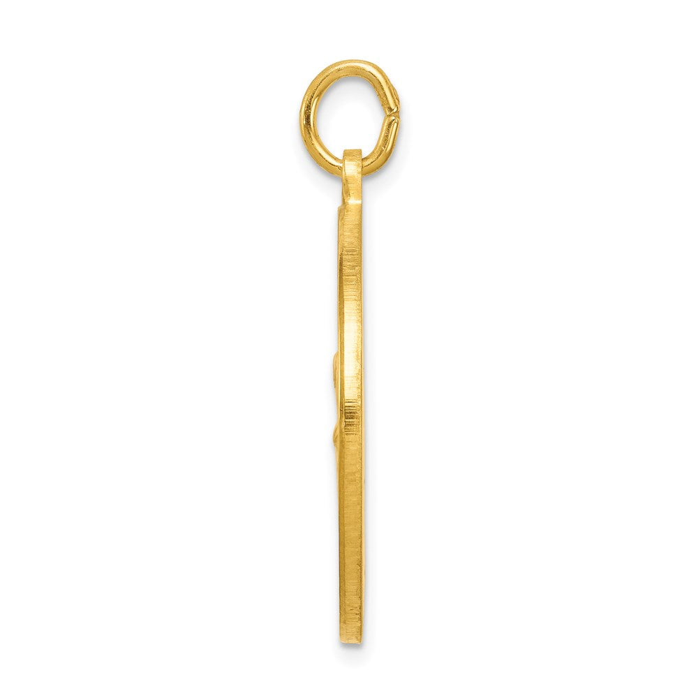 Sterlingsilber 24K Vergoldet St. Christopher Medaille