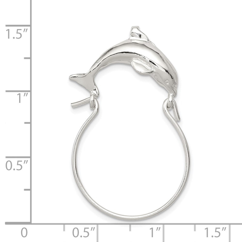 Sterlingsilber Delfin Charm Halter