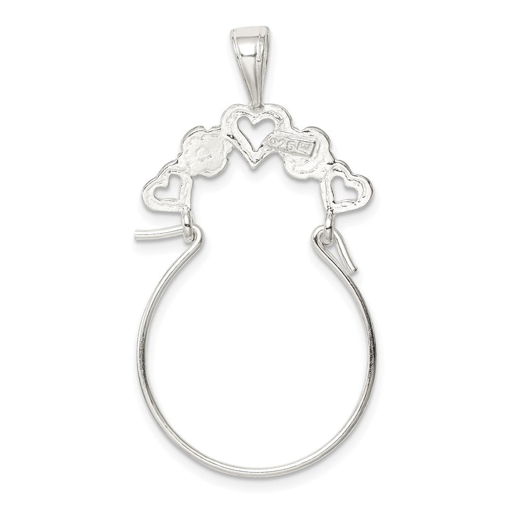 Sterlingsilber Herz Charm Halter