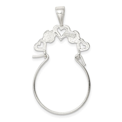 Sterlingsilber Herz Charm Halter