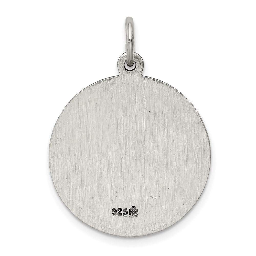 Sterlingsilber Antikisiert Saint Joseph Medaille