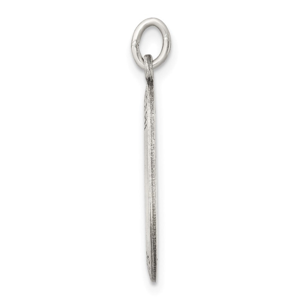 Sterlingsilber Antikisiert Saint Joseph Medaille