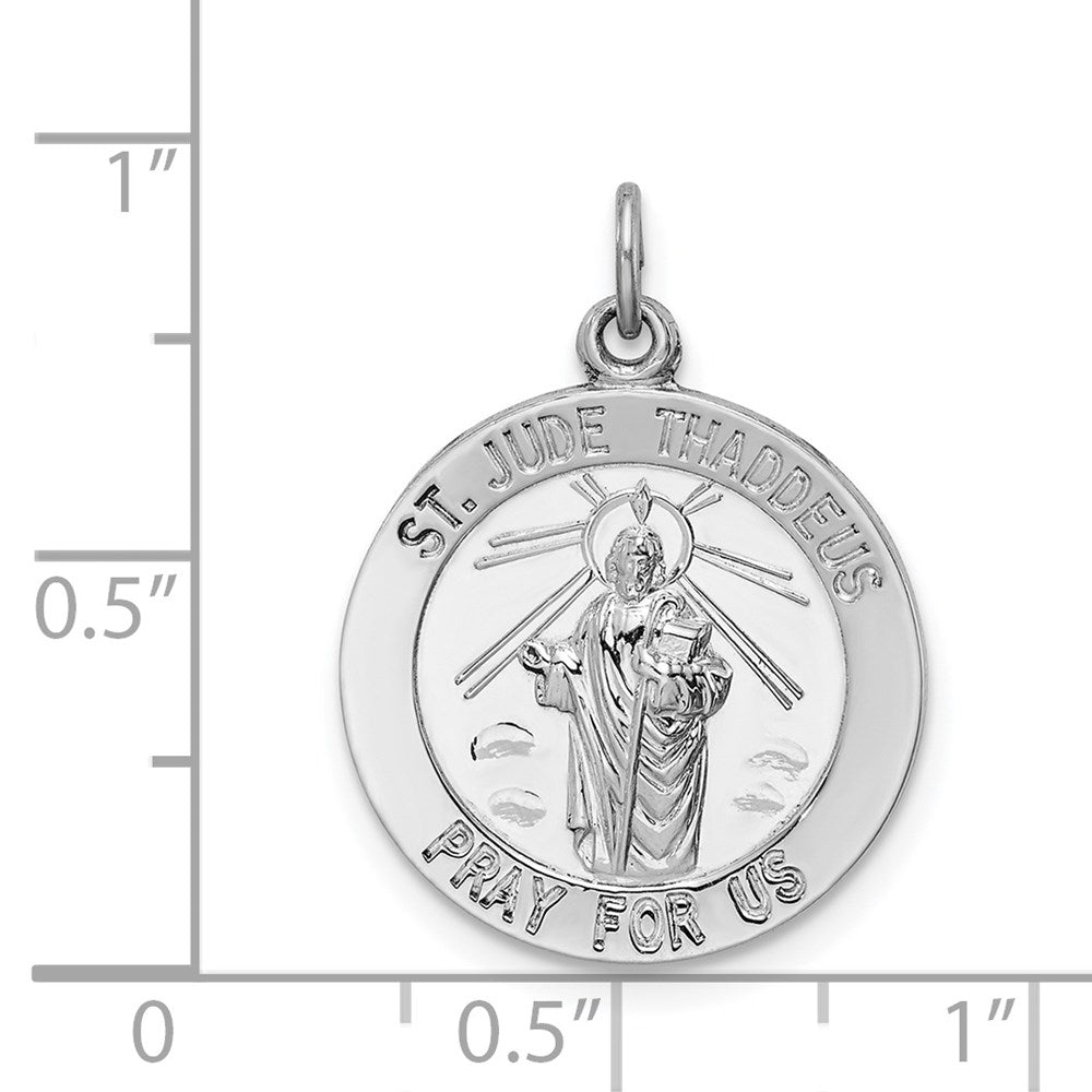 Sterlingsilber Rhodiniert Saint Jude Thaddeus Medaille