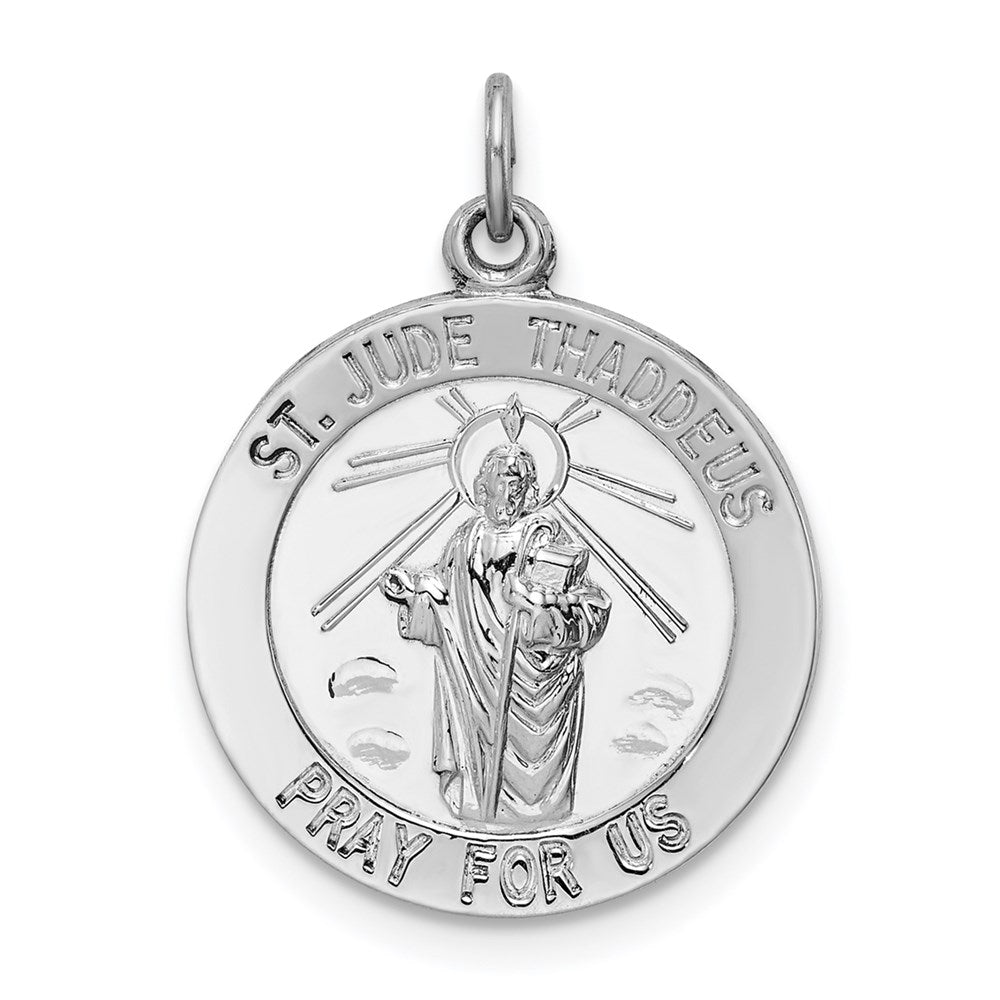 Sterlingsilber Rhodiniert Saint Jude Thaddeus Medaille