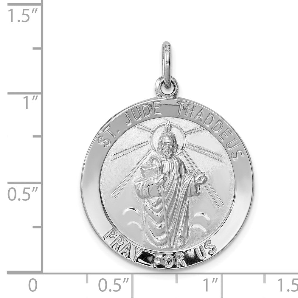 Sterlingsilber Rhodiniert Saint Jude Thaddeus Medaille