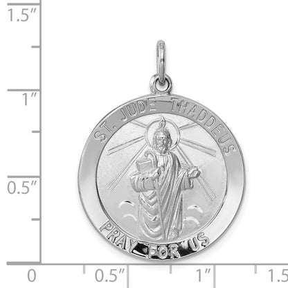 Sterlingsilber Rhodiniert Saint Jude Thaddeus Medaille