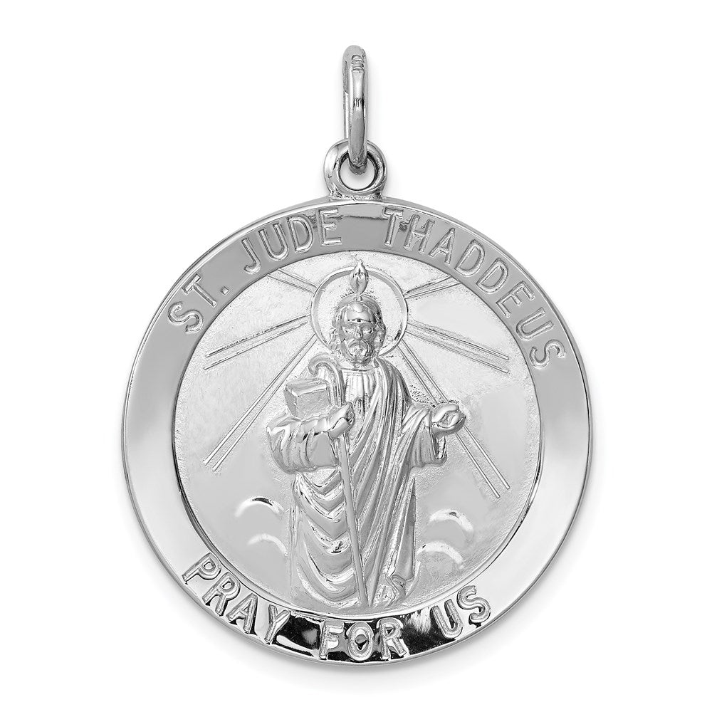 Sterlingsilber Rhodiniert Saint Jude Thaddeus Medaille