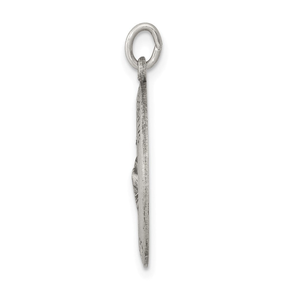 Sterlingsilber Antikisiert Saint Jude Thaddeus Medaille