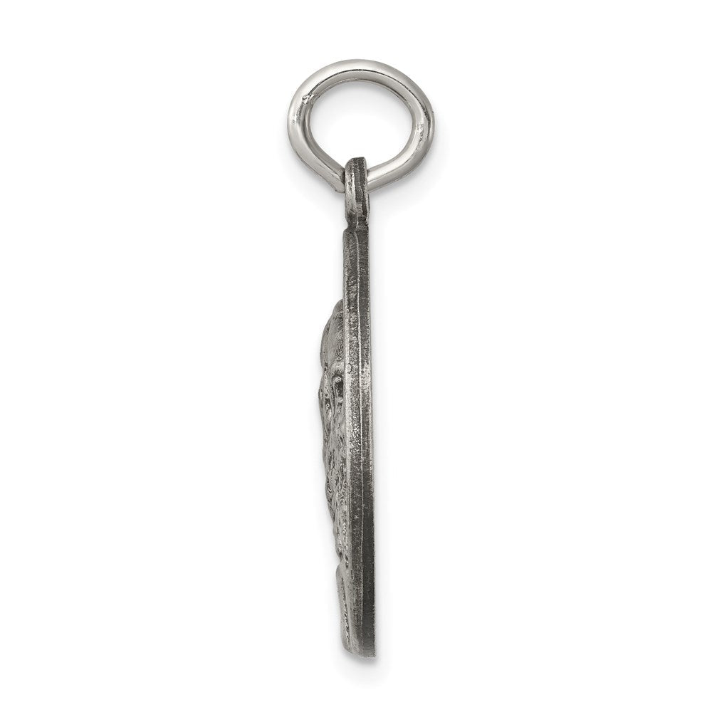 Sterlingsilber Saint Jude Thaddeus Antikisiert Medaille