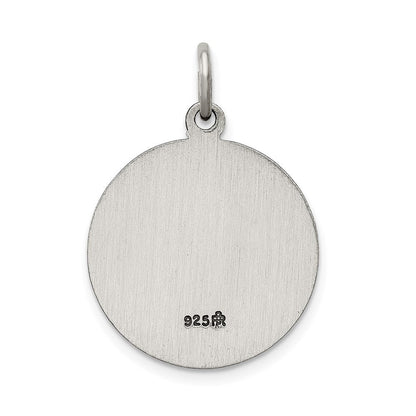 Sterlingsilber Saint Jude Thaddeus Antikisiert Medaille