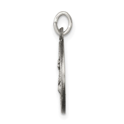 Sterlingsilber Antikisiert Saint Lucy Medaille