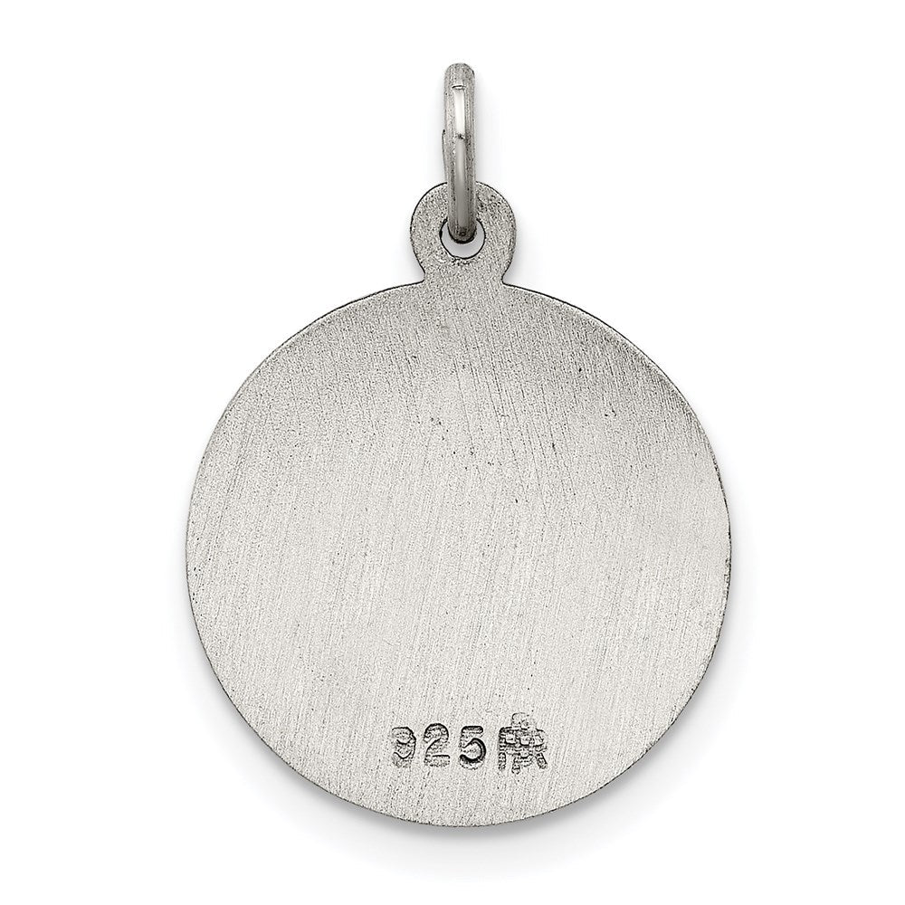 Sterlingsilber Antikisiert Saint Lucy Medaille