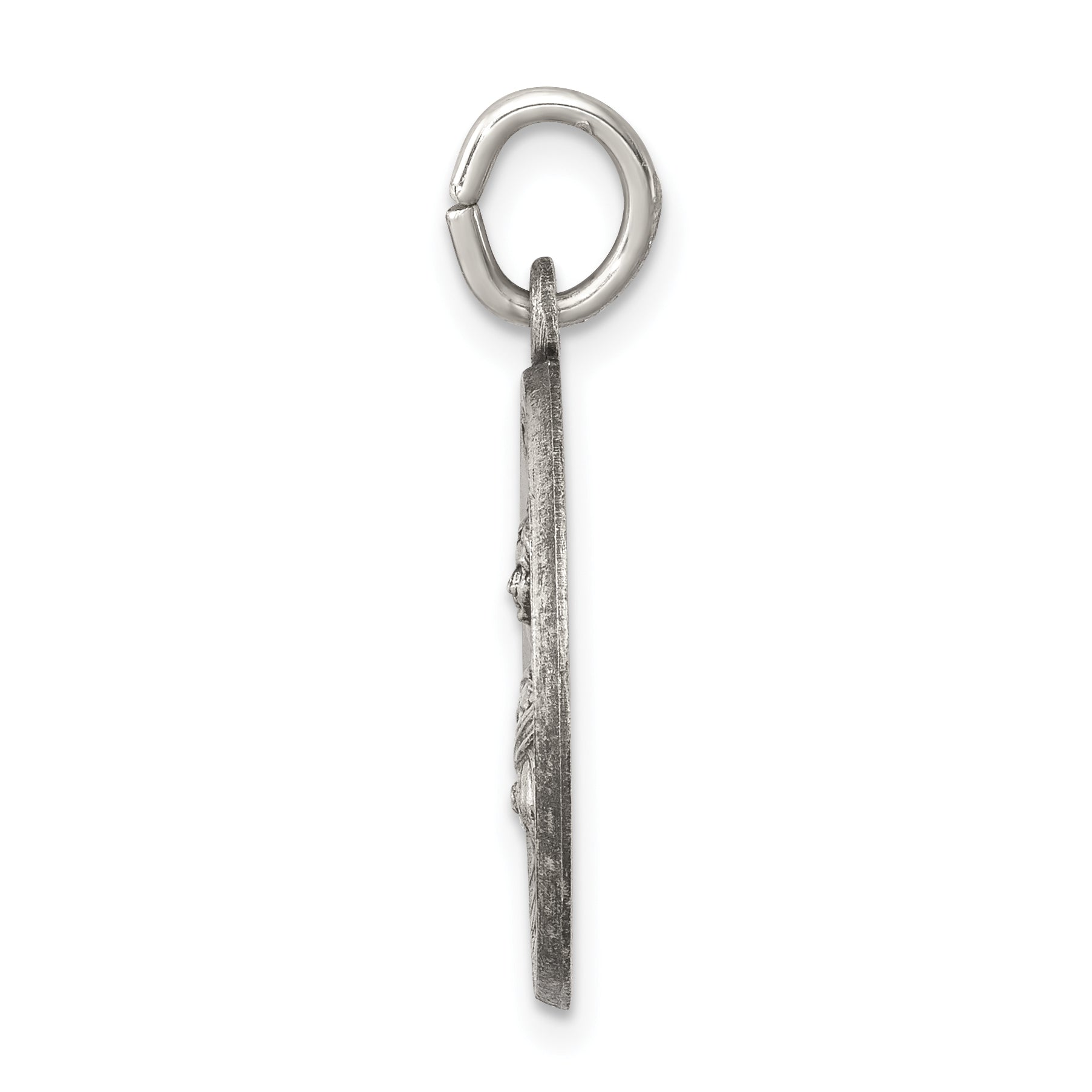 Sterlingsilber Antikisiert Saint Lucy Medaille