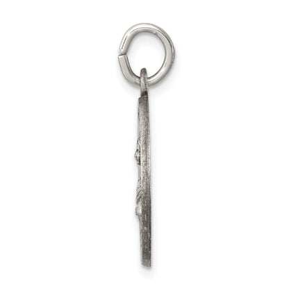 Sterlingsilber Antikisiert Saint Lucy Medaille