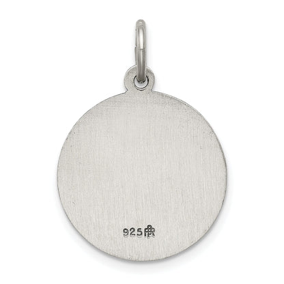 Sterlingsilber Antikisiert Saint Lucy Medaille